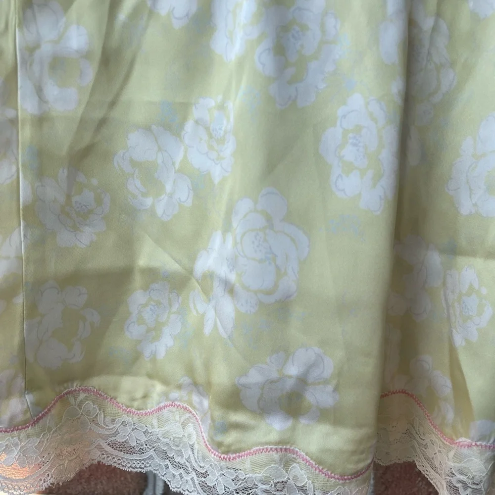 NWT FREE PEOPLE INTIMATELY LEMON CUSTARD EMBROIDERED NIGHT SPECIAL CAMI XS